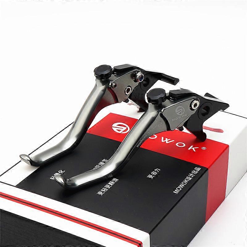 Suitable for scooter Haojue UHR150 modified aluminum alloy short competitive brake handle horn pull rod handle