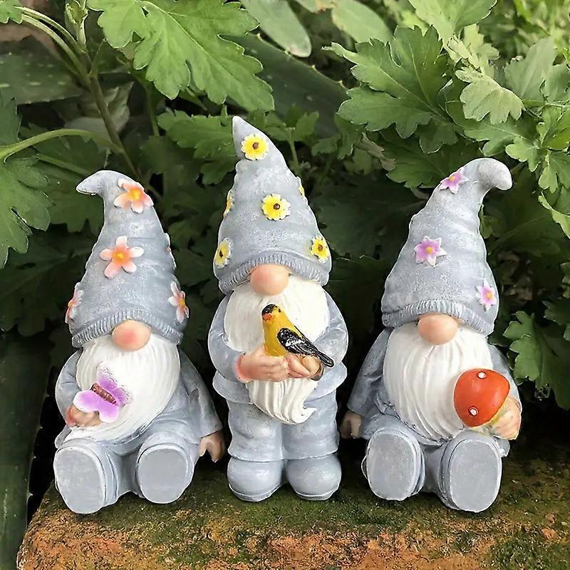 Spring Summer Gnome Garden Decorations- Elf Fall Gnome Decorations Gifts -Elf Dwarf Figurine Table Gnome Decor Indoor Home Decorations