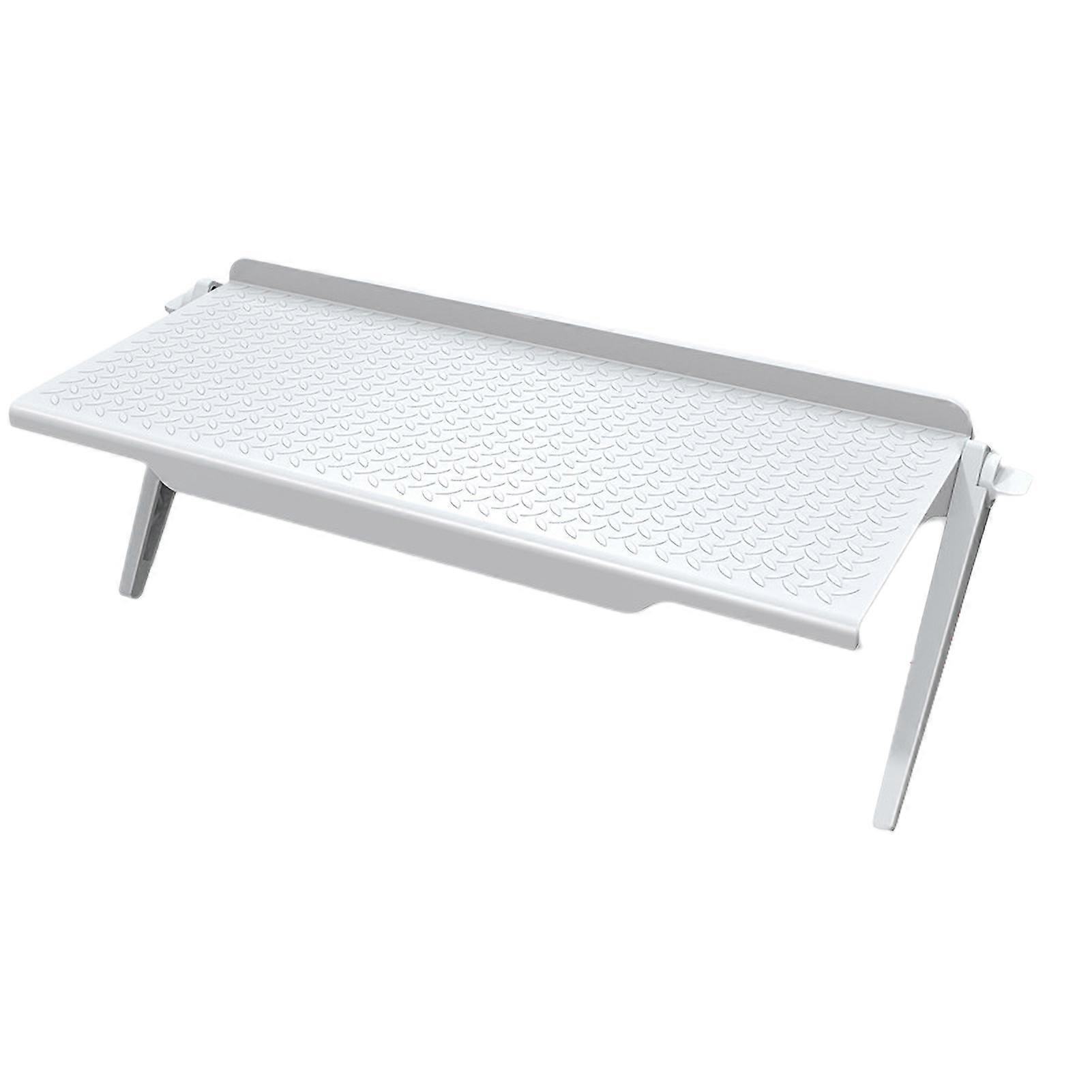 TV Top Rack Monitor Top Stand Adjustable TV Computer Monitor Storage Shelf Black