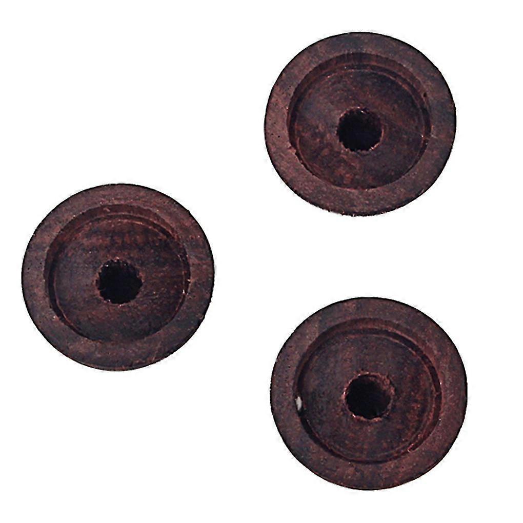 Pack Of 3 Guitar Wood Knobs Portable Tone Volume Potentiometer Control