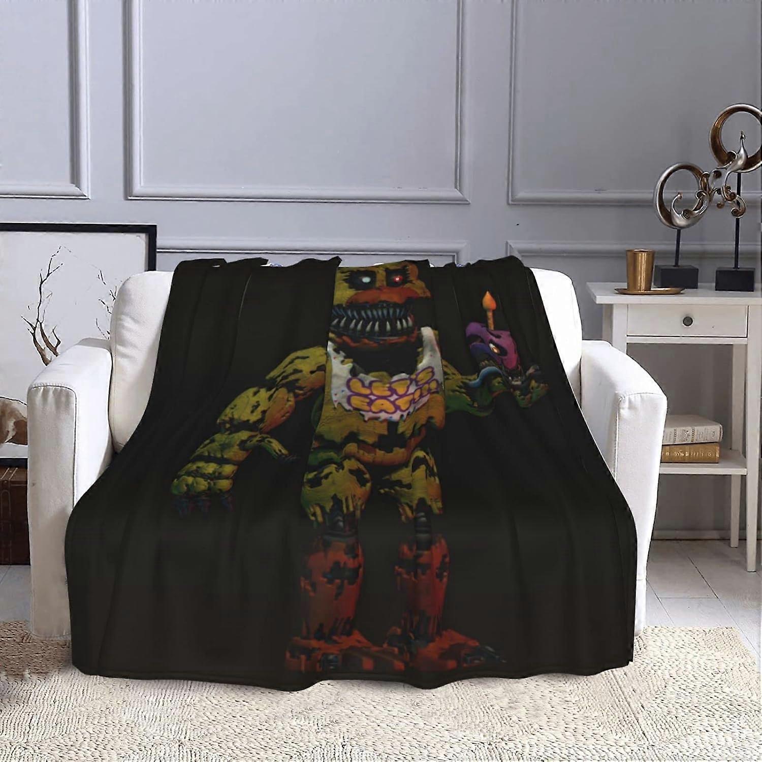 Cartoon Blanket, 3D Anime Blanket, Flannel, Chic Pattern