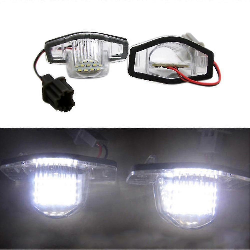 2 Pcs/set 18 Led Lamp Number License Plate Light For Honda Fit Jazz Odyssey Stream Insight Crv