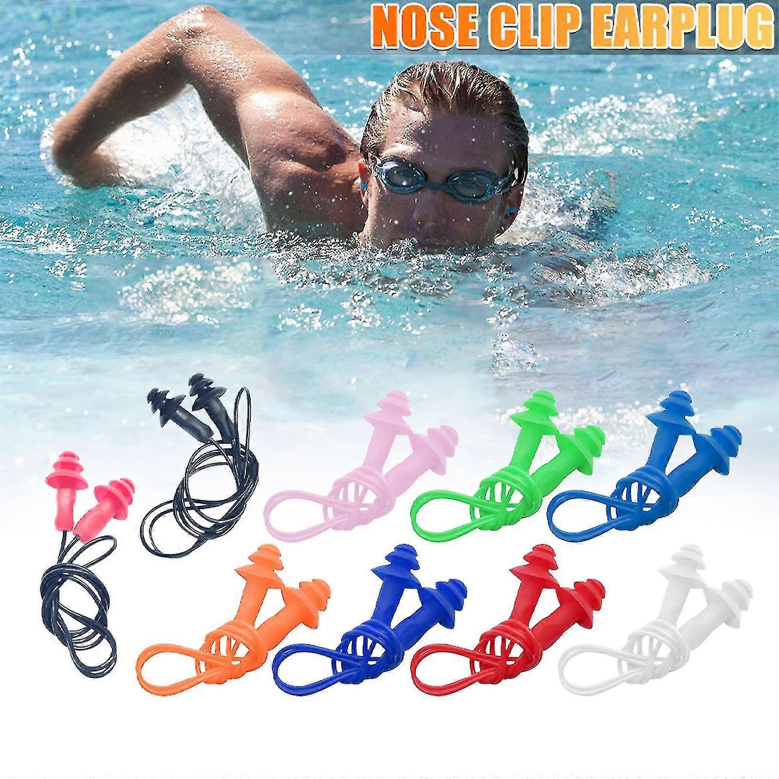 Swimming Earplugs Diving Wired Earplugs Comfortable Soft Silicone Earplugs