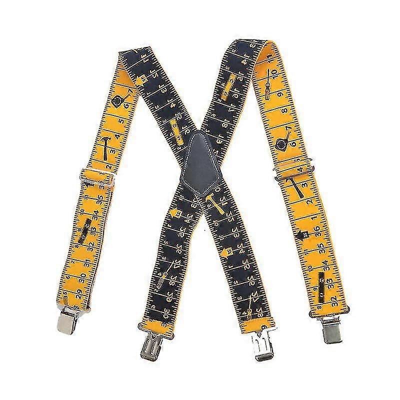 Heavy Duty Braces Work Tool Belt Suspenders  Adjustable Straps X Shape