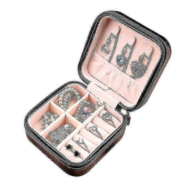 Portable Multifunctional Earrings Ring Box Jewelry Storage Box