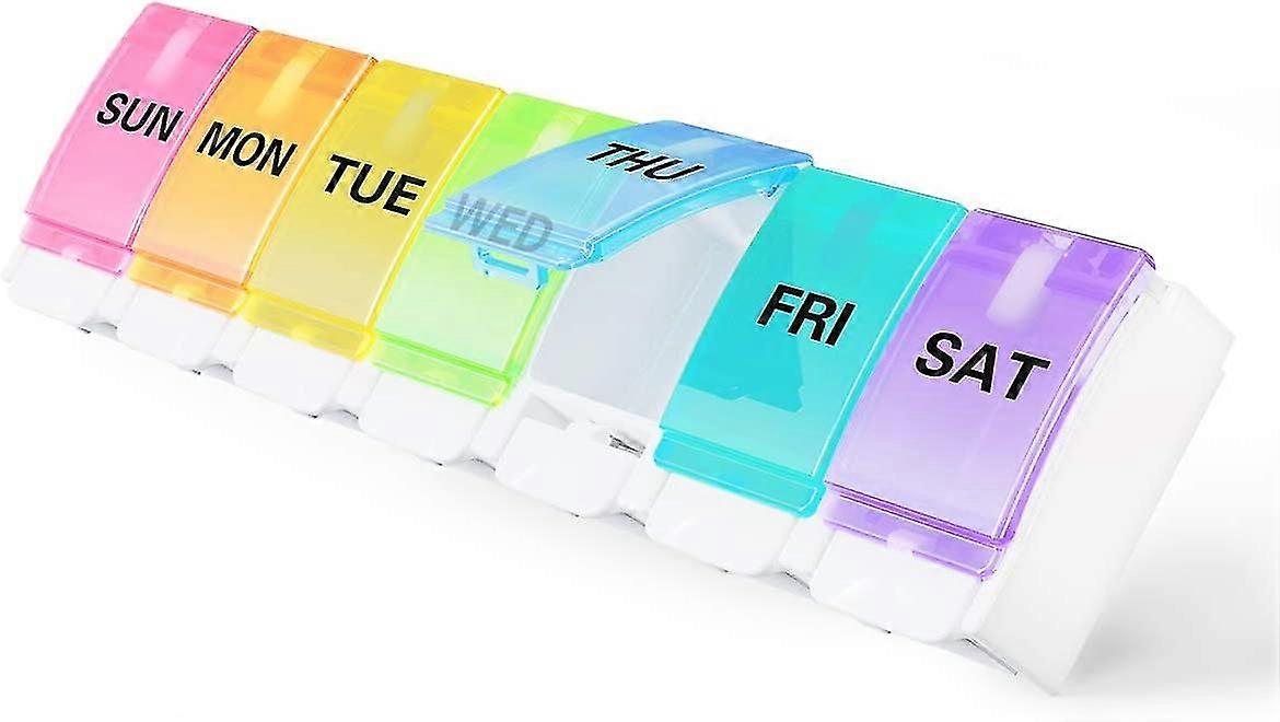 7 Day Organiser Large - Pop Open Weekly Tablet Box Case