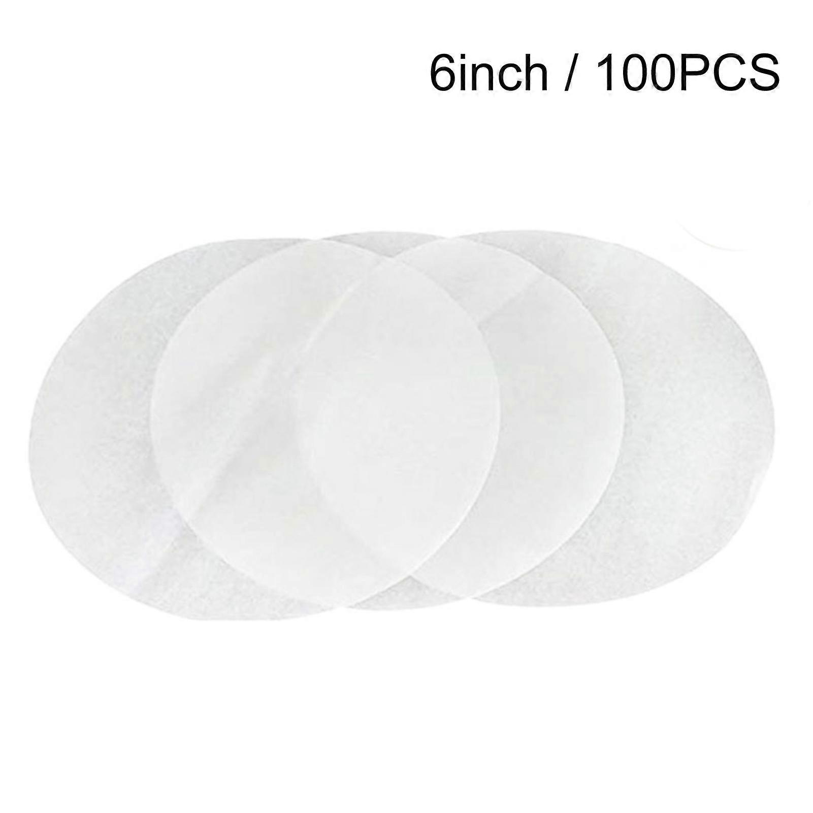 100Pcs Thicken Non Sticky Steamer Barbecue Kitchen Oven Round Baking Paper Mat kaesi