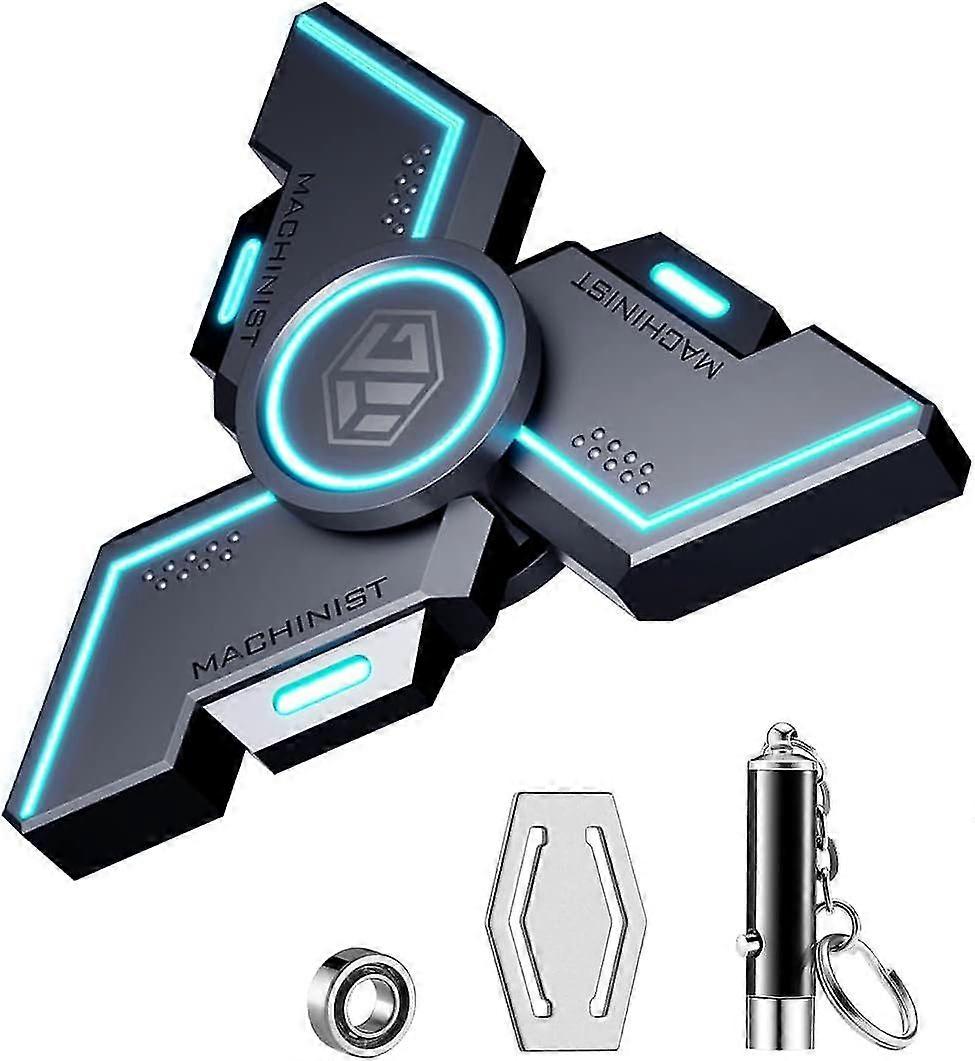 Fidget Spinner, Fidget Spinners Cool, Fidget Spinners For Kids, Stressangst ADHD Relief Figets Toy, Fidget Light Up Spinner, Metal Finger Hand Spin