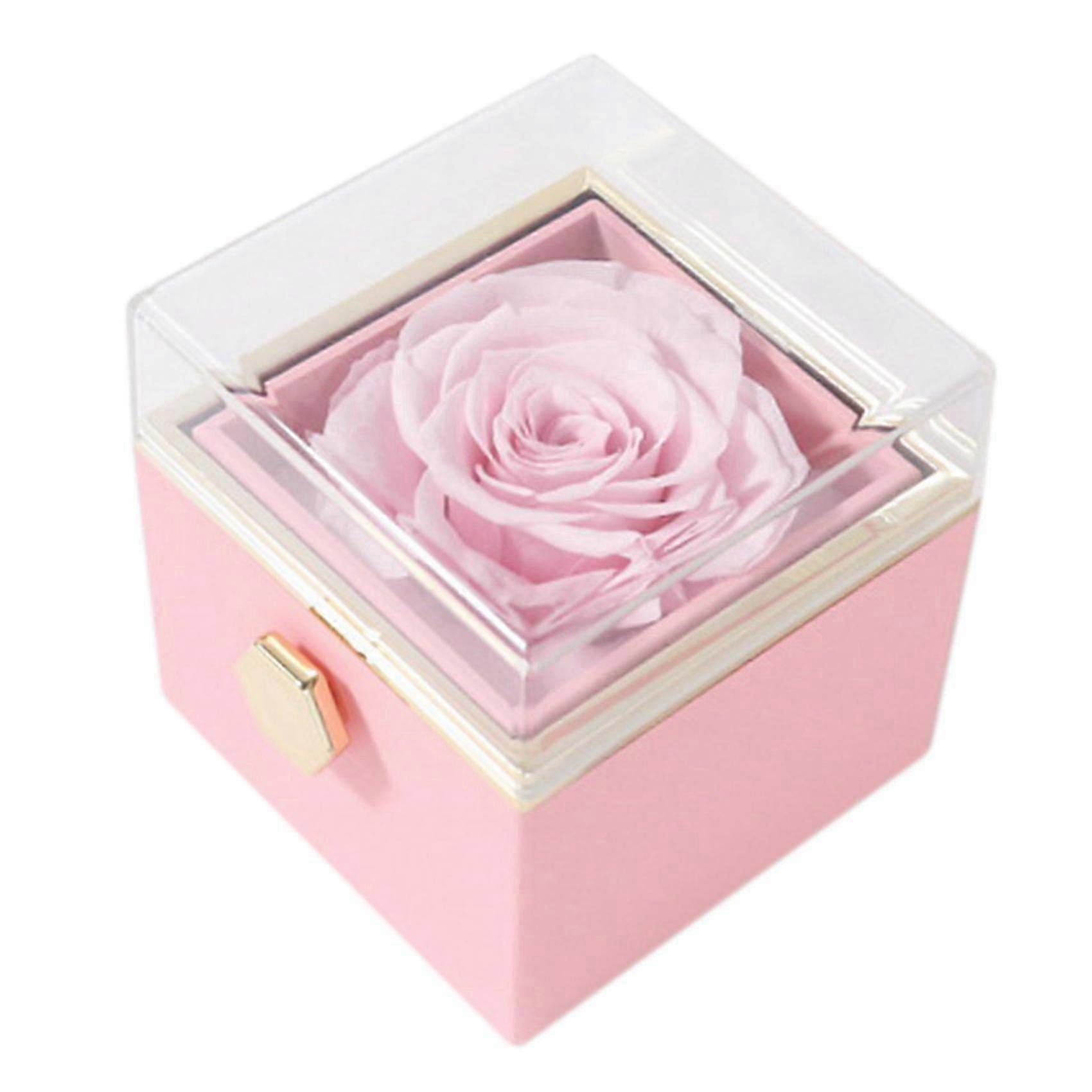 Eternal Rose Floral Necklace Box Valentine's Day Gift For Wedding B