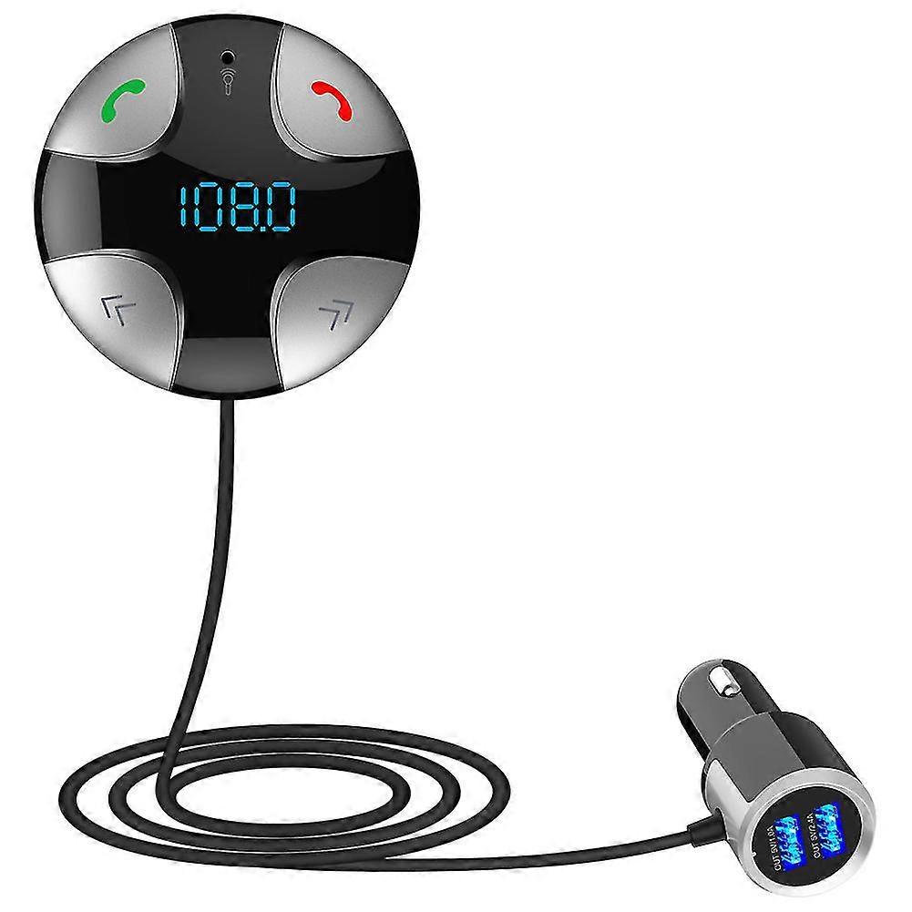 Bluetooth Fm Transmitter For Car, Silver