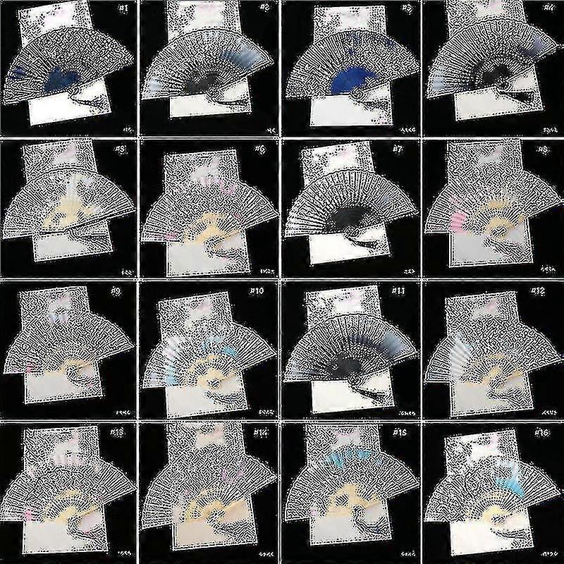 Vintage Στυλ Μεταξωτό Πτυσσόμενο Ανεμιστήρα Κινέζικο Σχέδιο Τέχνης Craft Δώρο Αρχική Διακόσμηση Στολίδια Χορός Χέρι Ανεμιστήρας (Χρώμα: 18)