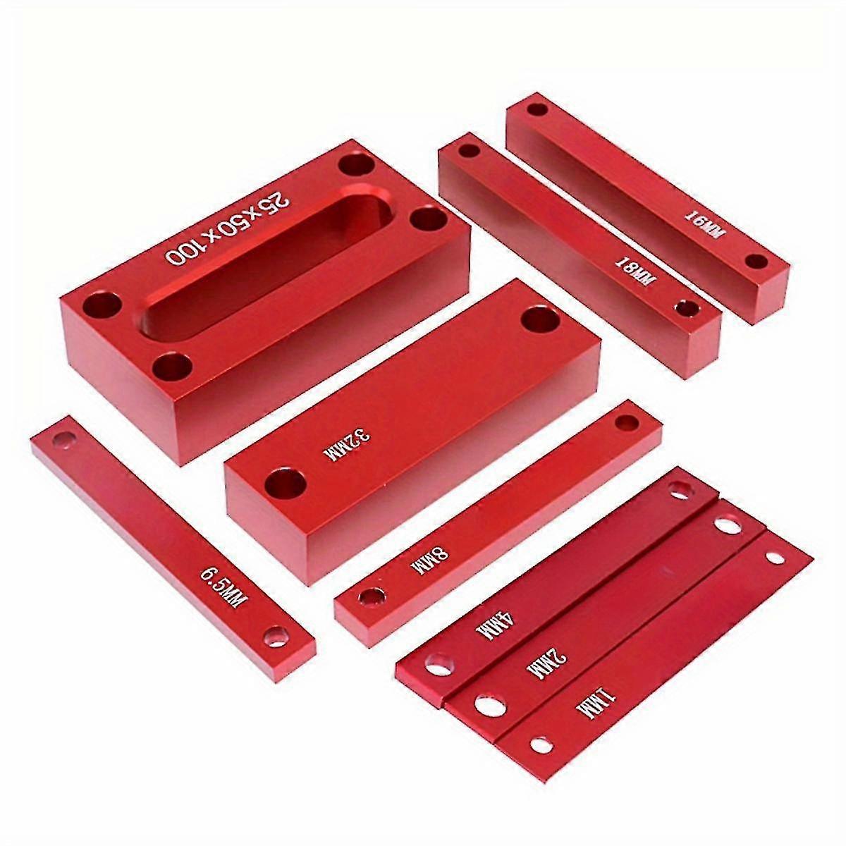 ,9pcs Metric Setup Blocks Height Gauge Set-precision Setup Bar Blocks W/size Marking-stackable Woodworking Measuring