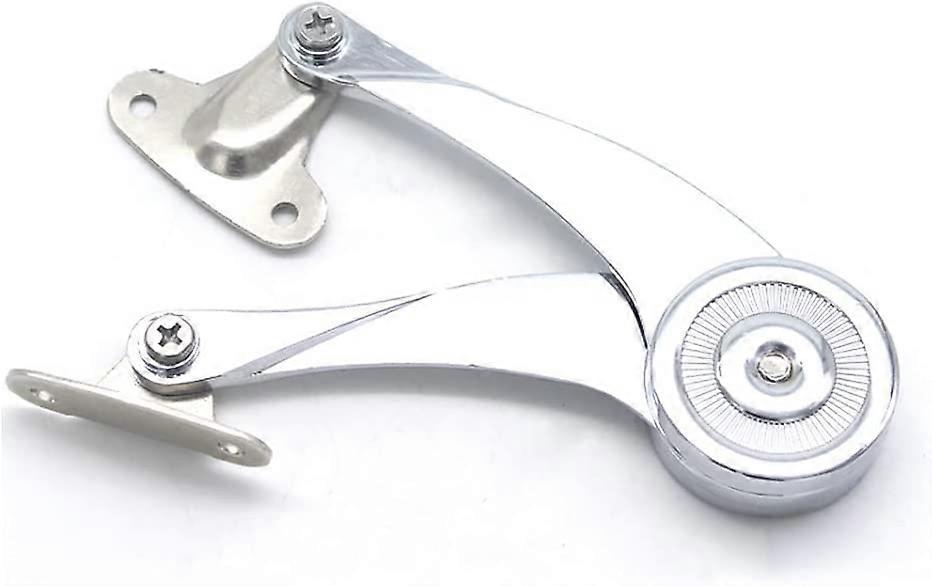 Support hinge adjustable cover keep soft close hinge zinc alloy slow buffer (silver) (1pcs)