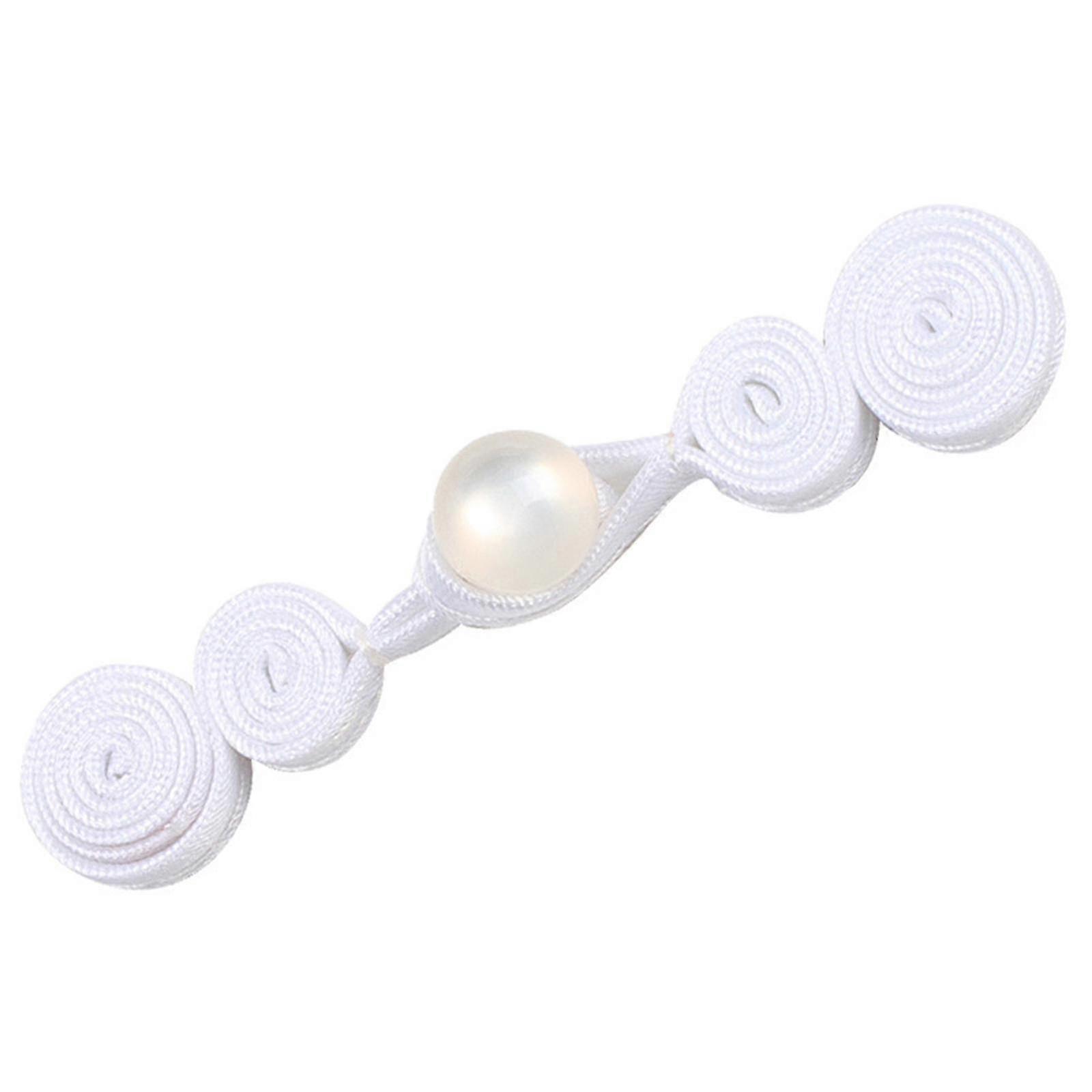 Bouton de grenouille chinoise avec fausse perle de jade Diy Cheongsam Tang Suit Knot Attaches