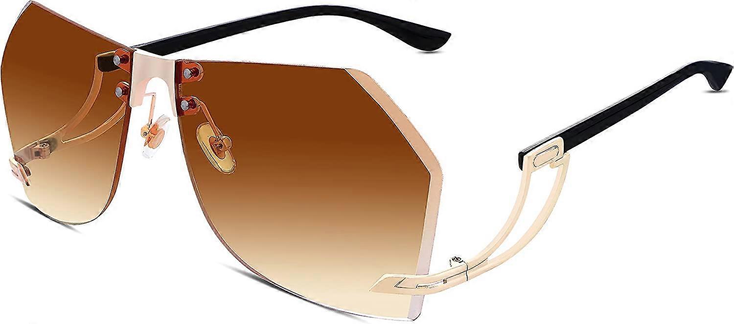 Women Square Oversized Sunglasses One Piece Fashion Female Big Large Frame UV400 B2251