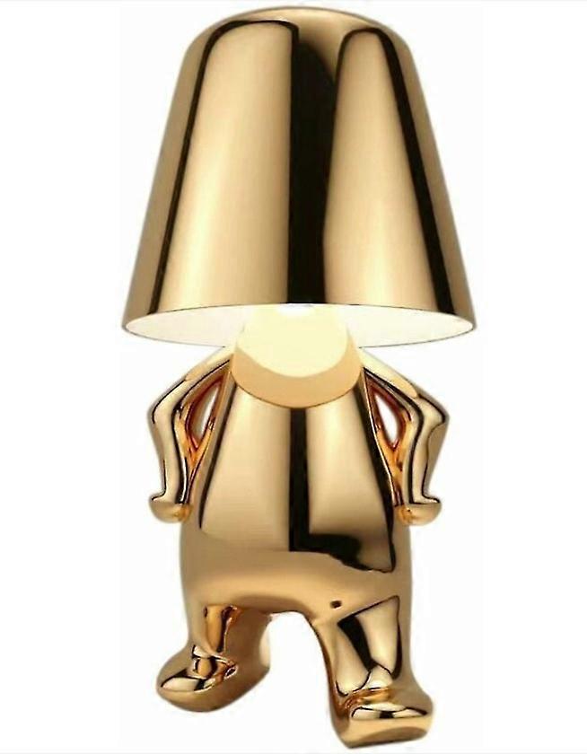 Little Golden Man LED table lamp touch dimming Bar Night light
