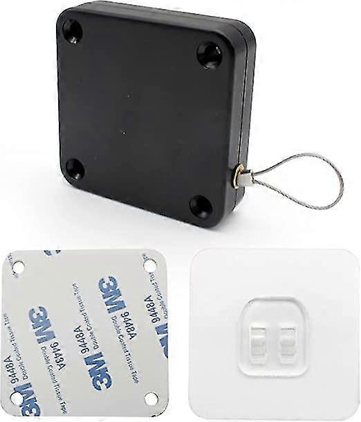 Punch-free Automatic Sensor Door Closer, Residential Auto Door Closer With Drawstring For Sliding, Glass Doors