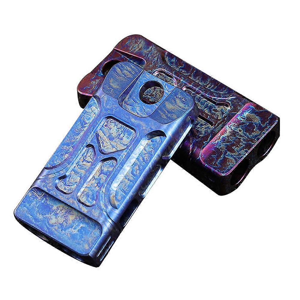 Draagbare dubbele buizen veiligheidsfluitje - titanium noodoverlevingsuitrusting