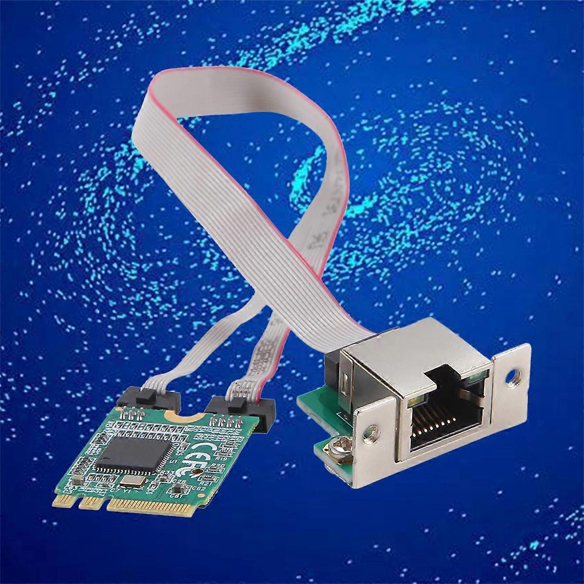 M.2 A+E Network Card Bent Pin Gigabit Single Port Server Network Card I210AT Chip GBE Ethernet RJ45 Network Card