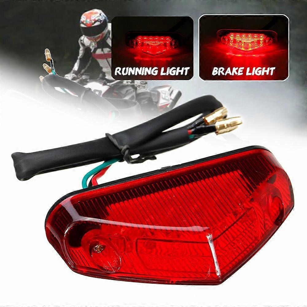 Maijiabao New 1pc 12V Motorcycle LED Tail Brake Light Signal Indicator For ATV Dirt Bike