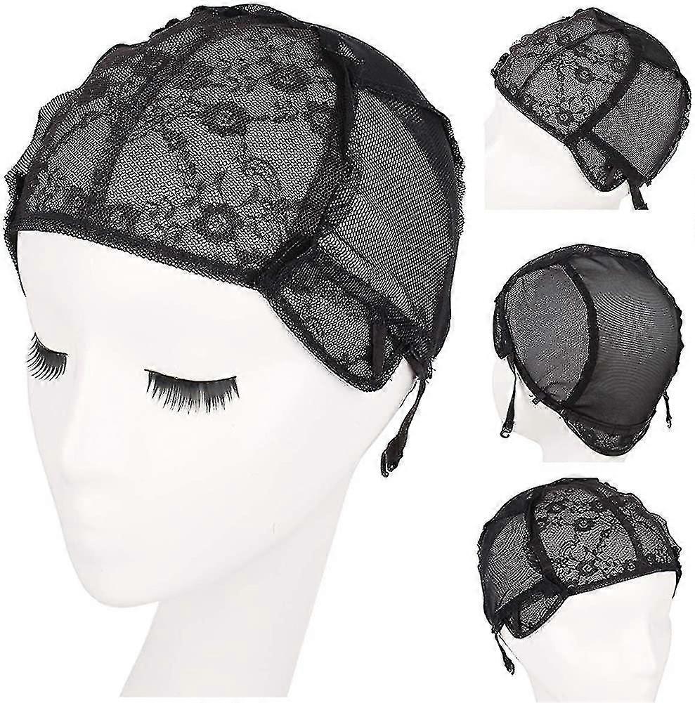 3 Pack Double Lace Net Wig Ma Cap Lar Wig Cap For Durable