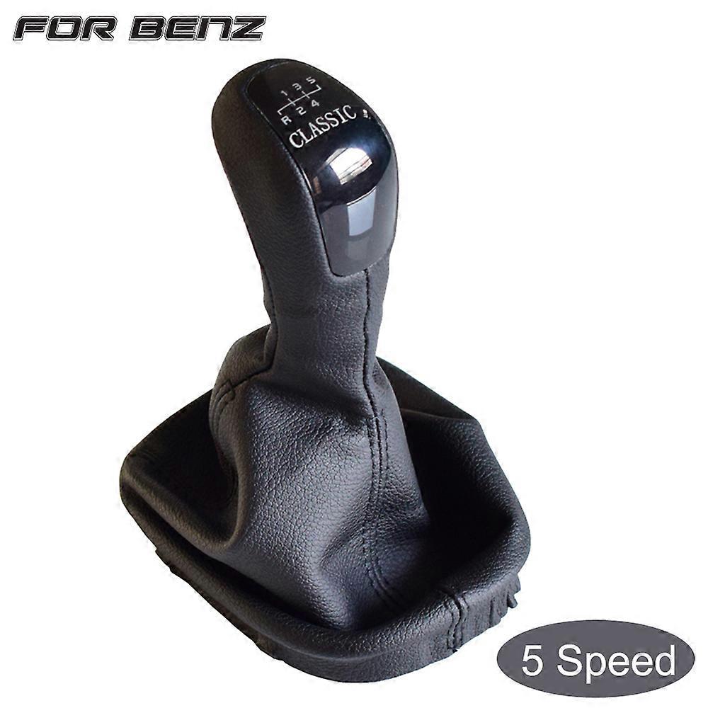 For Mercedes Benz C Class W203 S203 High Quality 5 6 Speed Stick Gear Shifter Lever Knob HandBall Leather Gaitor Boot Cover