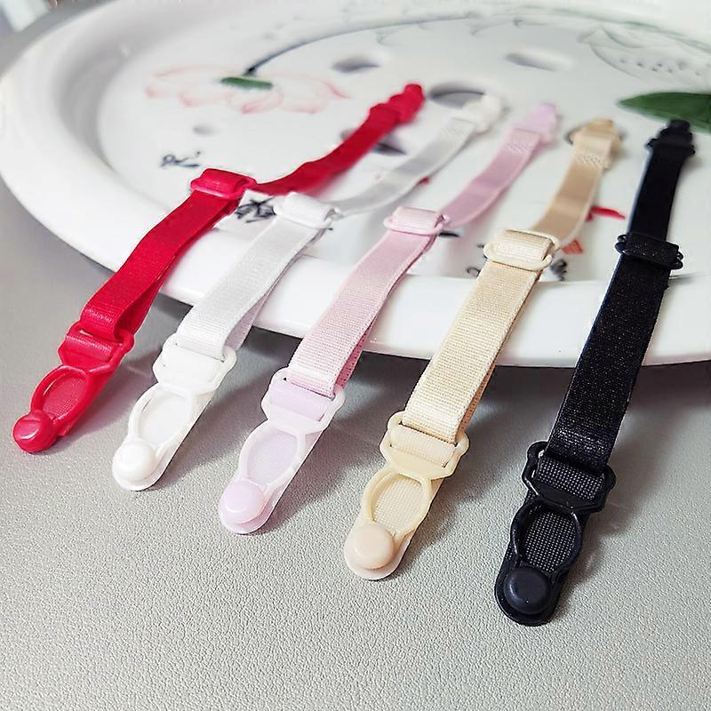 Adjustable bra strap holder, 5-pack, 5 colors