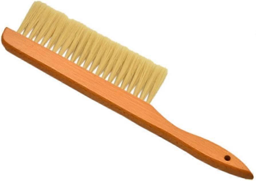 Wooden handle single row plastic bee brush sweeping beekeeping tool