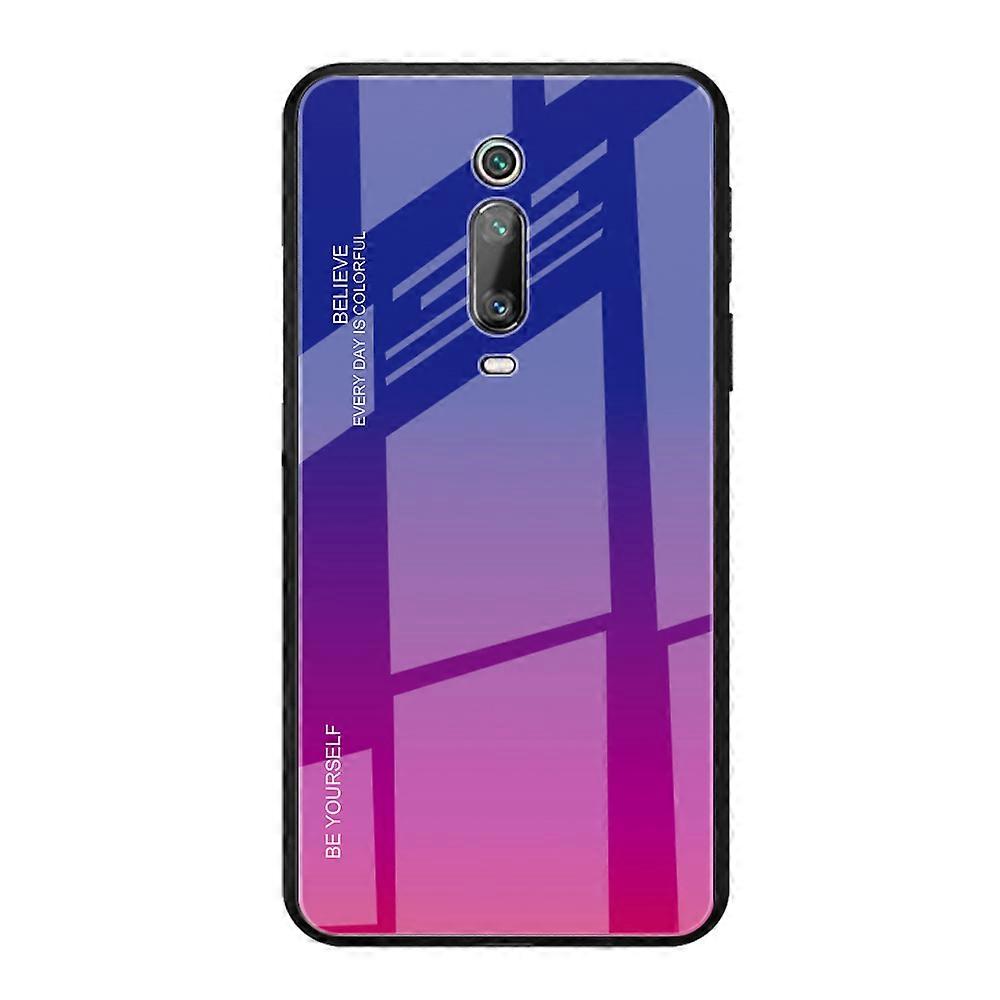 Gradient Color Glass + TPU Hybrid Case for Xiaomi Redmi K20 / K20 Pro / Mi 9T / Mi 9T Pro
