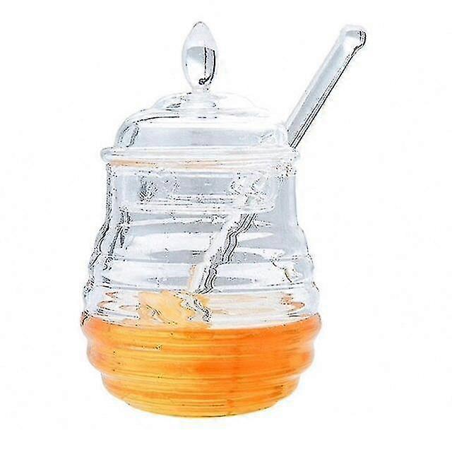 ハニーポットクリアジャーディッパー蓋付きビーハイブスタイル家庭用キッチンセール|シュガー&クリーマーポット