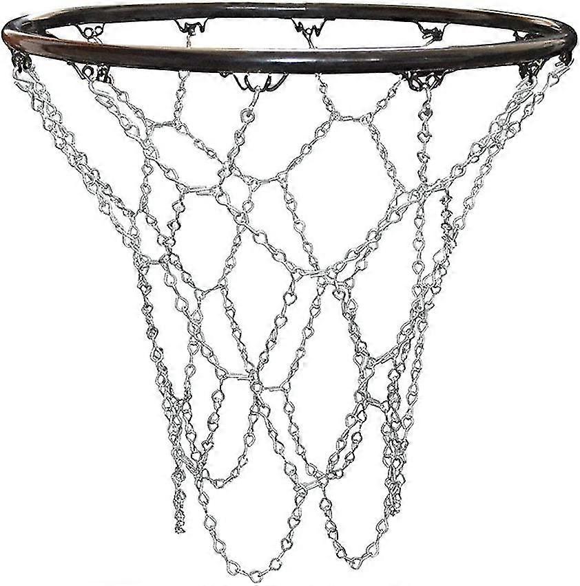 Outdoor Basketball Net, Replacement Basketball Net, Outdoor Basketball Net, Metal Basketball Net, Standard Durable Galvanized Basketball Net For Indoo