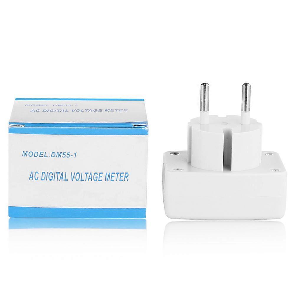 Voltage Tester Meter Header AC 80-300V LCD Digital AC Voltmeter EU/US Plug Volt Meter Socket AC 110V 220V