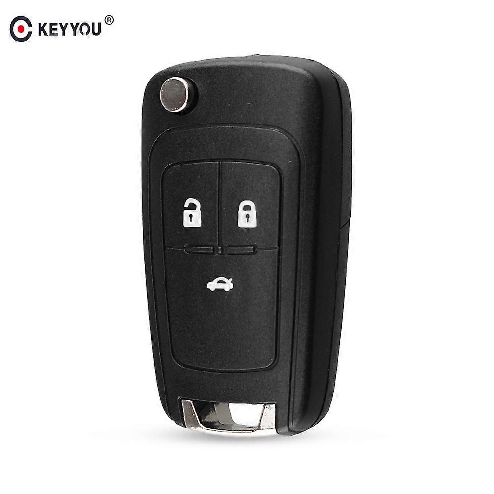 For OPEL VAUXHALL Insignia Astra Zafira For Chevrolet Cruze For Buick 3 Button Flip Folding Remote Car Key Shell