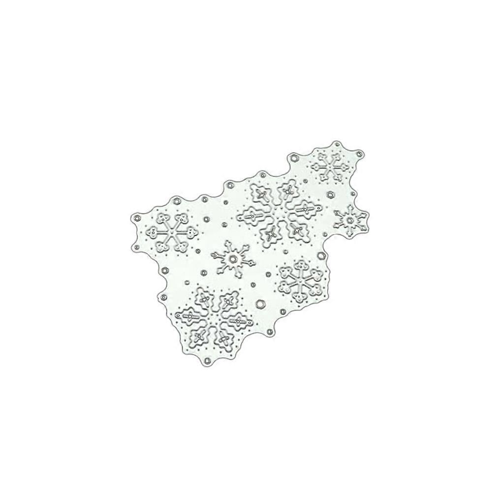 Cute Snowflakes Cutting Dies Template Christmas Embossing Script Die Stencils