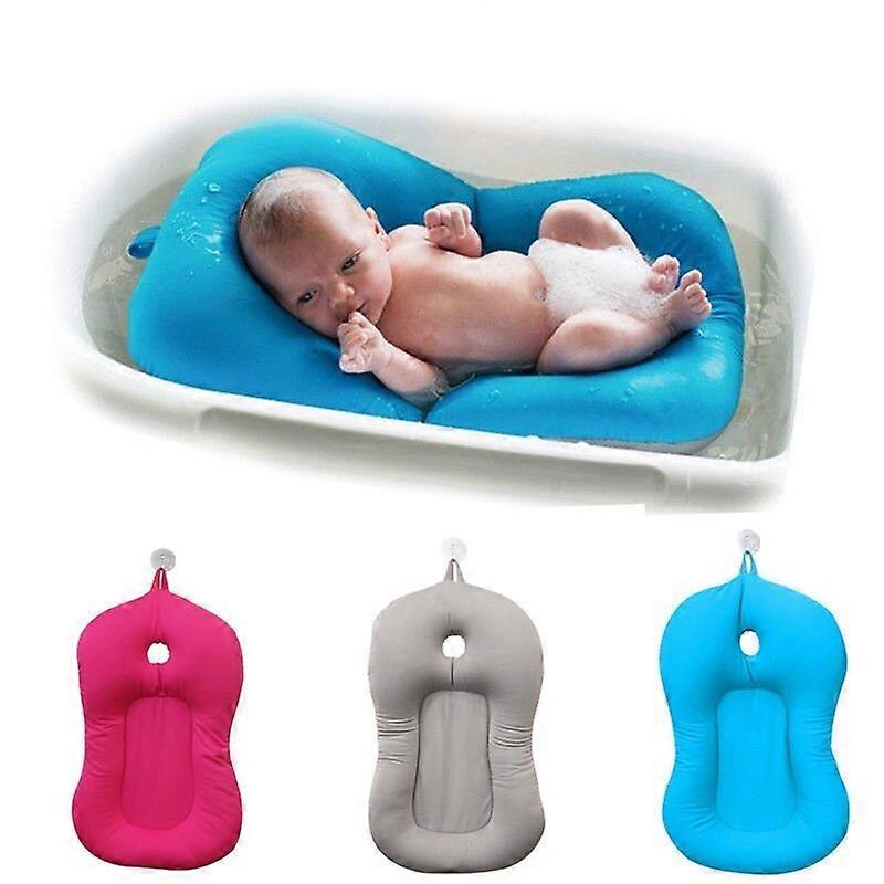 2023 Nouveau Lavabo De Bain Pour Bébé 0-6Mois,Coussin Doux Pour Bébé Bain,14.5 * 22.4InRose