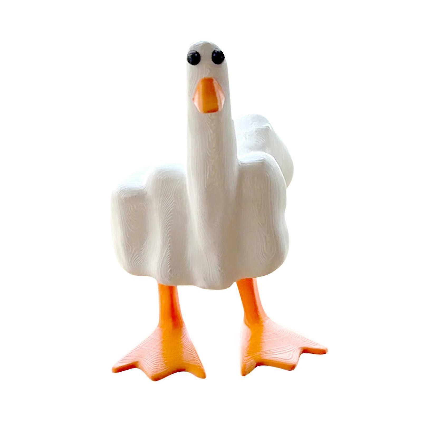 Creative Middle Finger Duck Plastic Handicraft Decoration Ornament