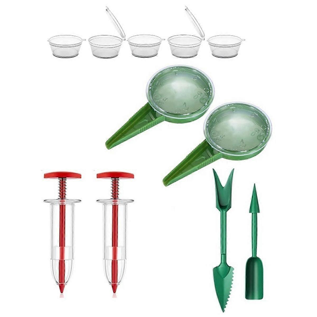 Mini Seeder Seed Seeder Εργαλεία, Χέρι Seedling Spreader και σκούπα σετ, Small Spreader Handheld Seeder