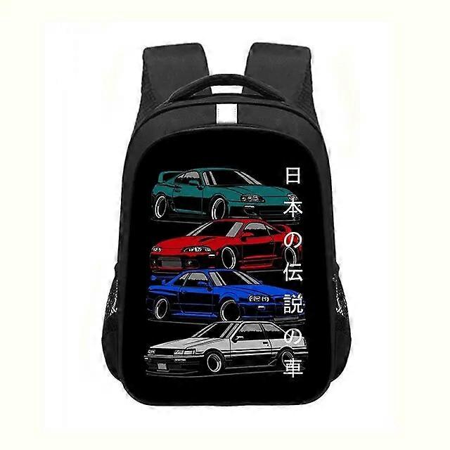 Giappone JDM Racing Car Print Zaino Motore Turbo Donne Uomini Zaino Bambini Borse di Scuola per Teenager Zaino Borsa Da Viaggio Zaini JDM05CW 14 in...