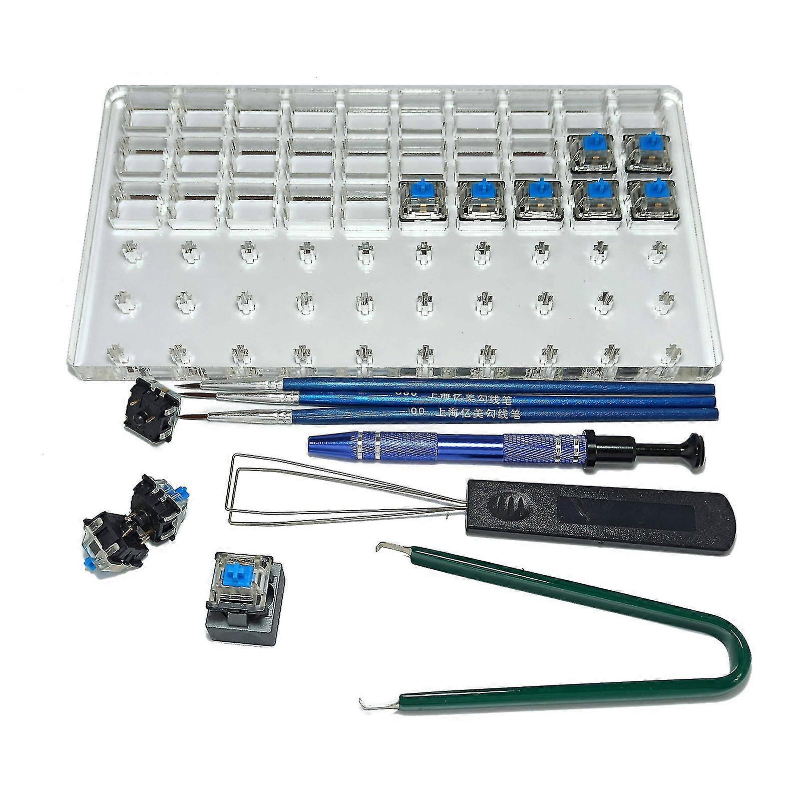 8pcs Lubricant Station Switch Tester Opener Diy Removal Keyboard Puller Remover
