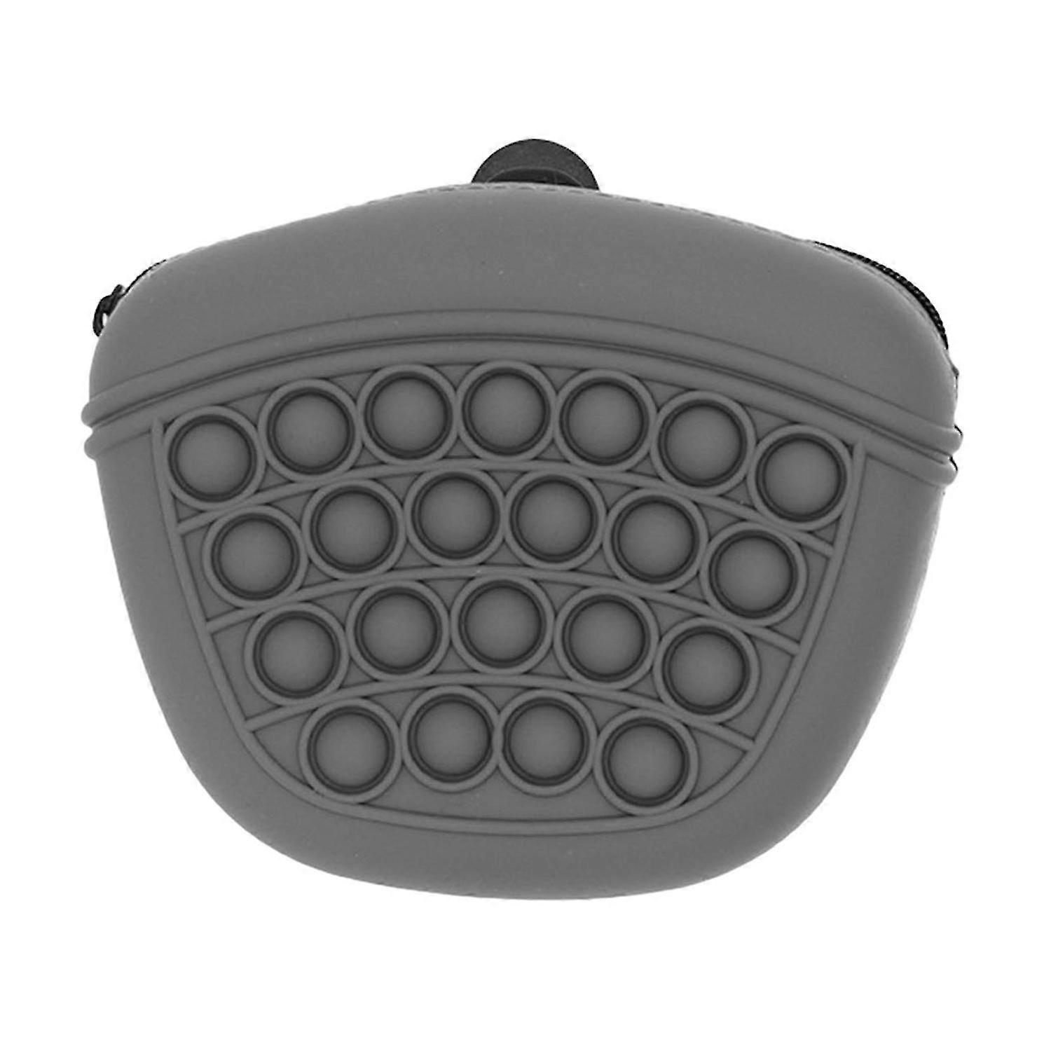 Sac à friandises pour chien avec fermeture à glissière Sac à collation en silicone flexible imperméable à l’eau facile à nettoyer pour tous les jours