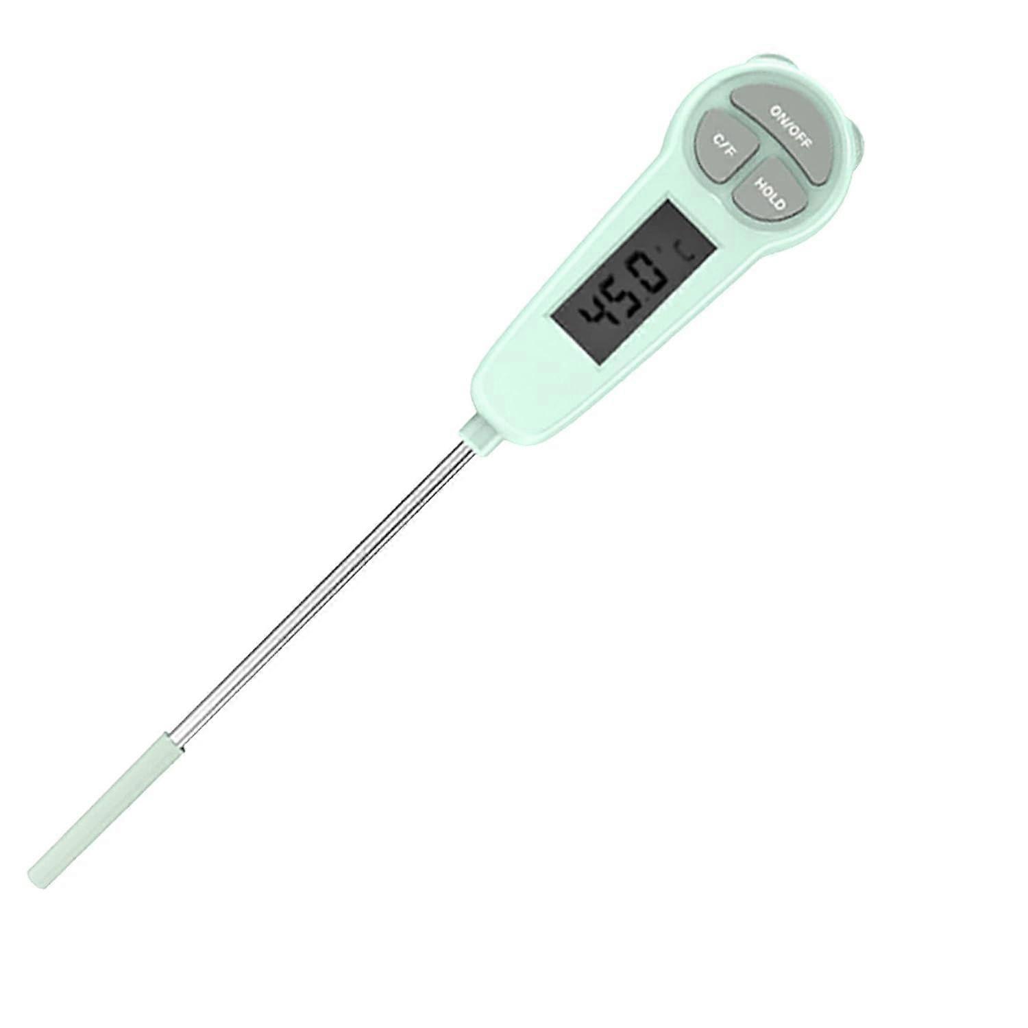 Digital Meat Thermometer, Instant Read kitchen Thermometer with Large LCD Screen/ Button, Accurate Thermometer for Hot Beverage, Grill, BBQ, Jam, Wate