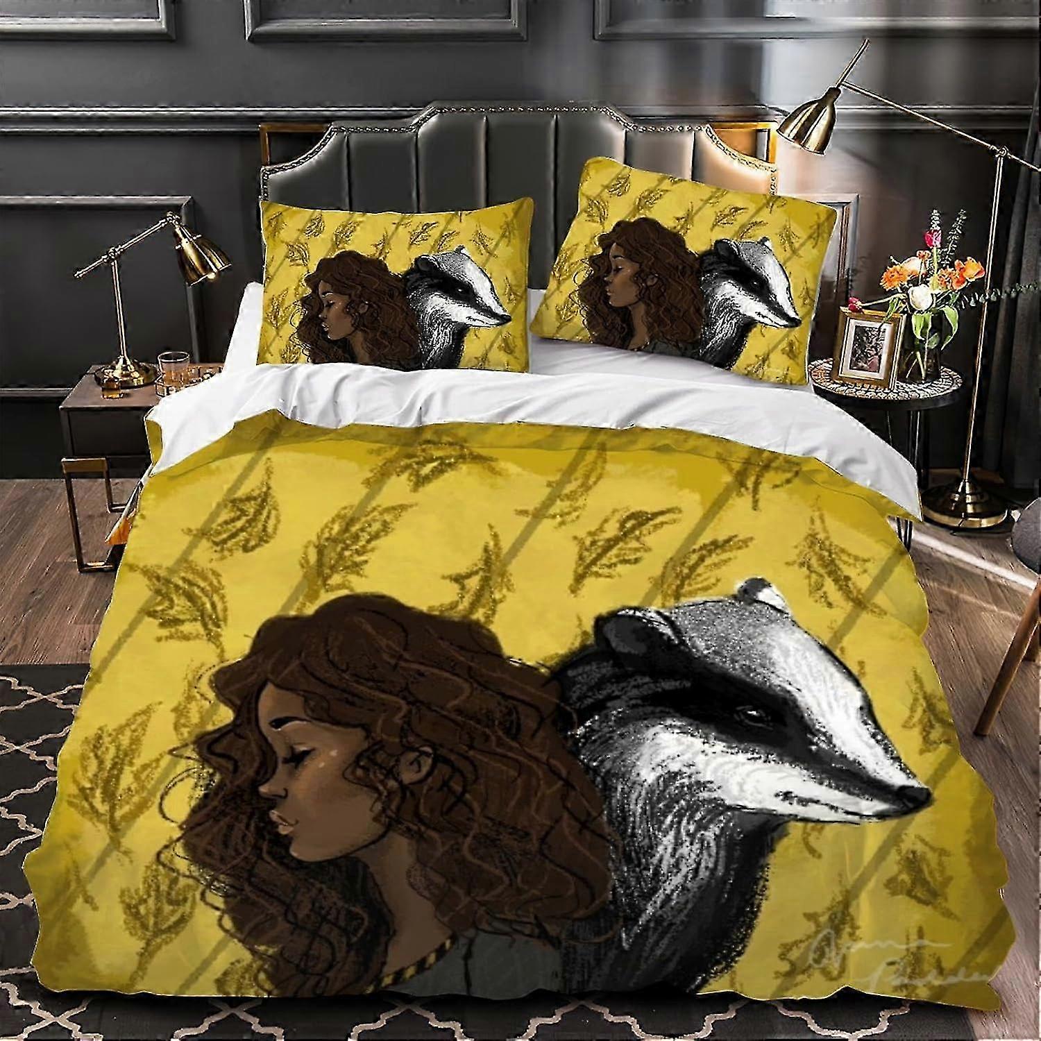 J2668 Lakan 3D-tryckta Burning Flame Guitar Påslakan Sängkläder Set 3 st Mikrofiber Mjuk Easy Care Quilt Cover med örngott, för barn pojkar 