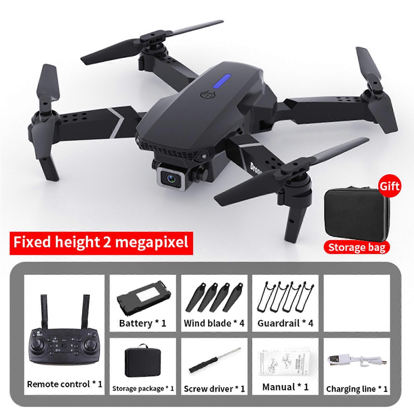 E88 UAV Drone with Camera, 4K/High-defination/1080P One-Click Take-Off & Landing, Remote Control RC Quadcopter for Adults Kids