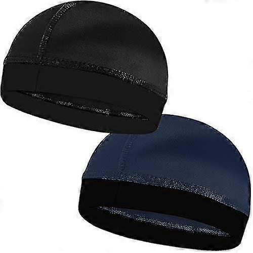 2pcs Silky Stocking Wave Caps For Men, Doo Rags Compression Wave Cap For 360