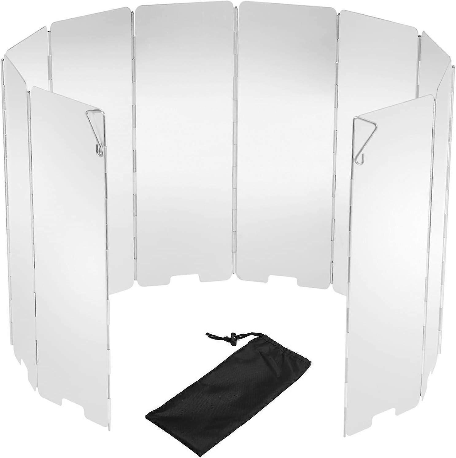 Camp Stove Windscreen, 10 Plates Lightweight Folding Outdoor