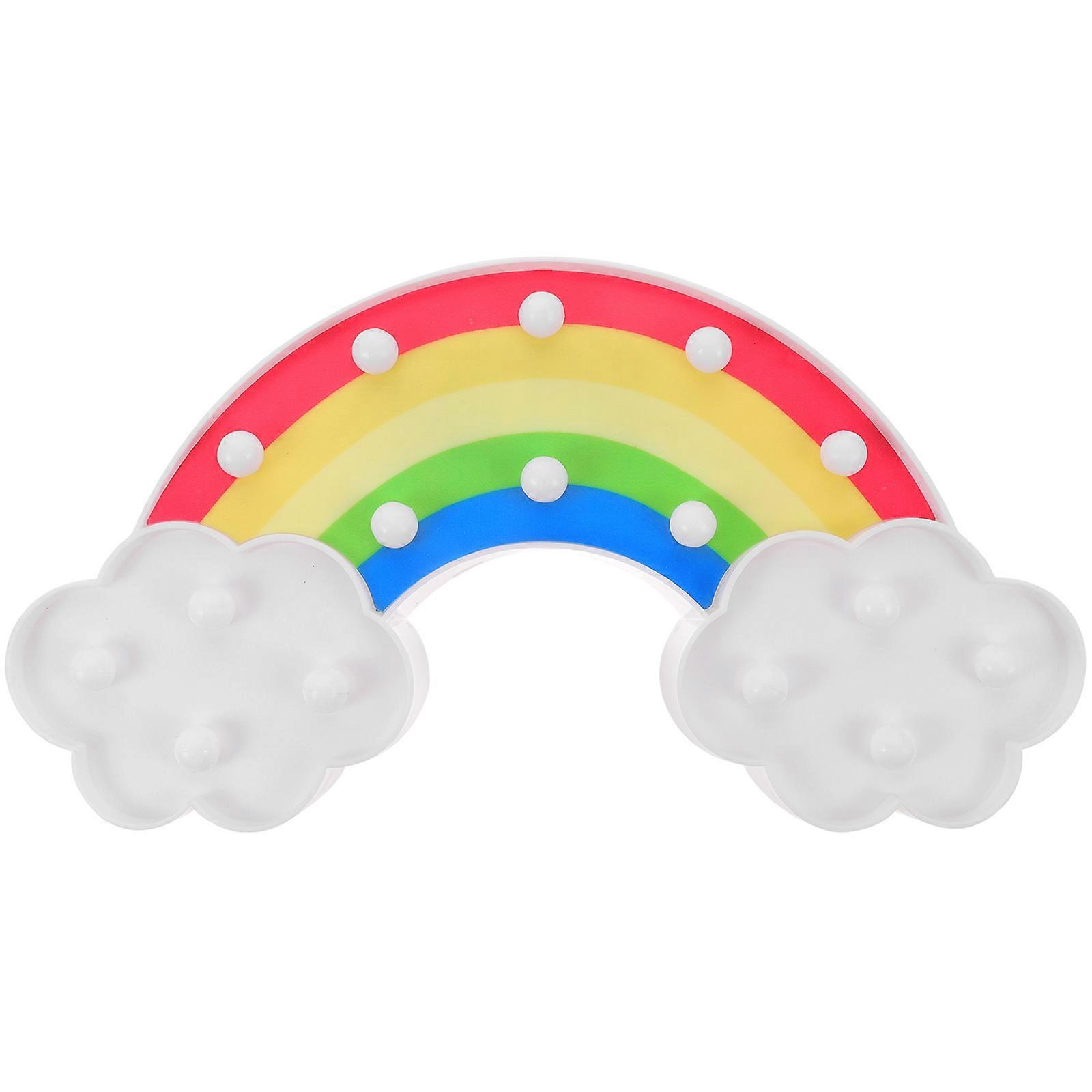 LED Desk Light Bedroom Table Light Rainbow Lamp Decorative Atmosphere Light