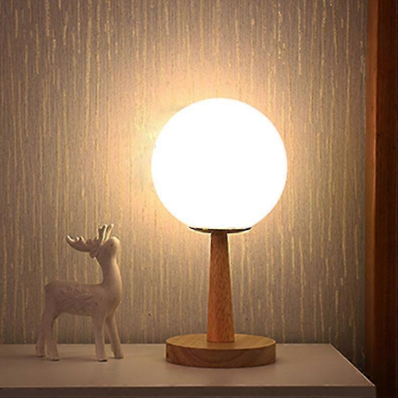 Cordless Table Lamp With Extendable Bamboo Base Led Warm White/white H28cm