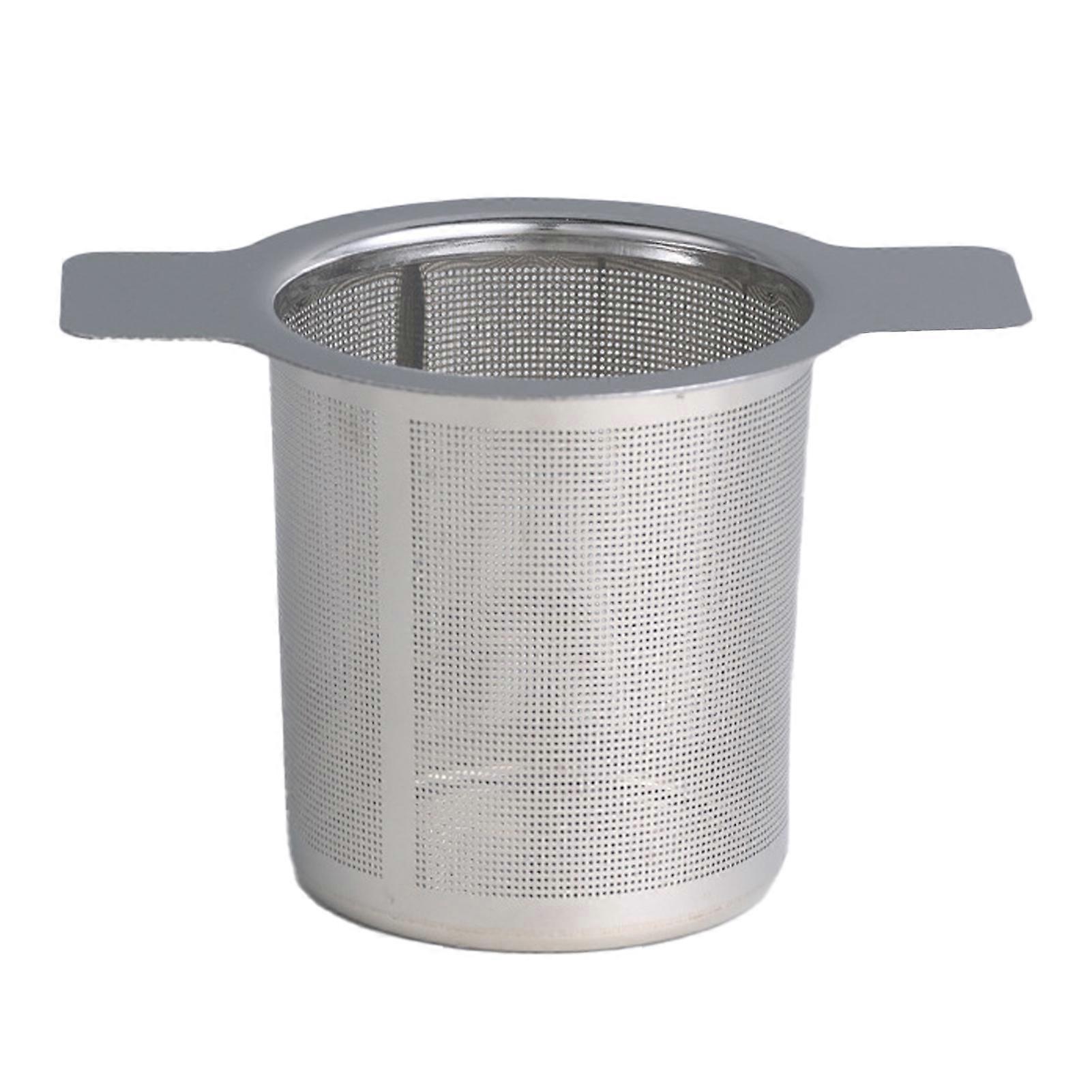 Tea Infuser Dual Handles Heat Resistance Stainless Steel Teapots Mugs Cups Mesh Strainer for Home
