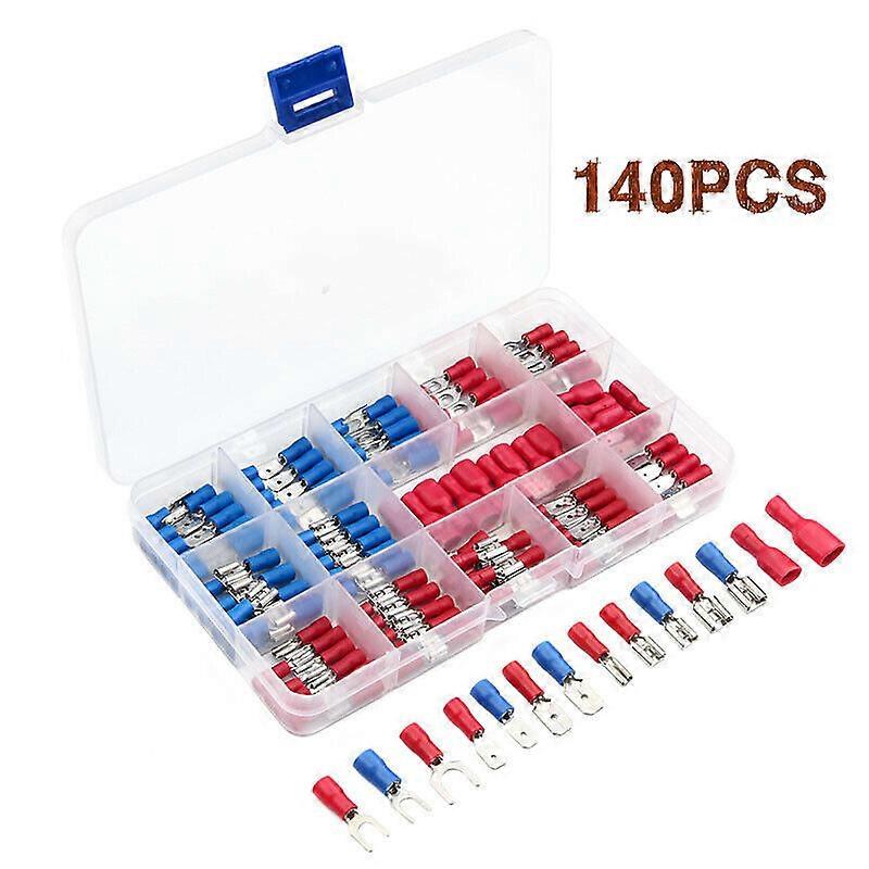 660/330/280Pcs Assorted Spade Terminals Insulated Cable Connector Electrical Wire Crimp Butt Ring Fork Set Ring Lugs Rolled Kit