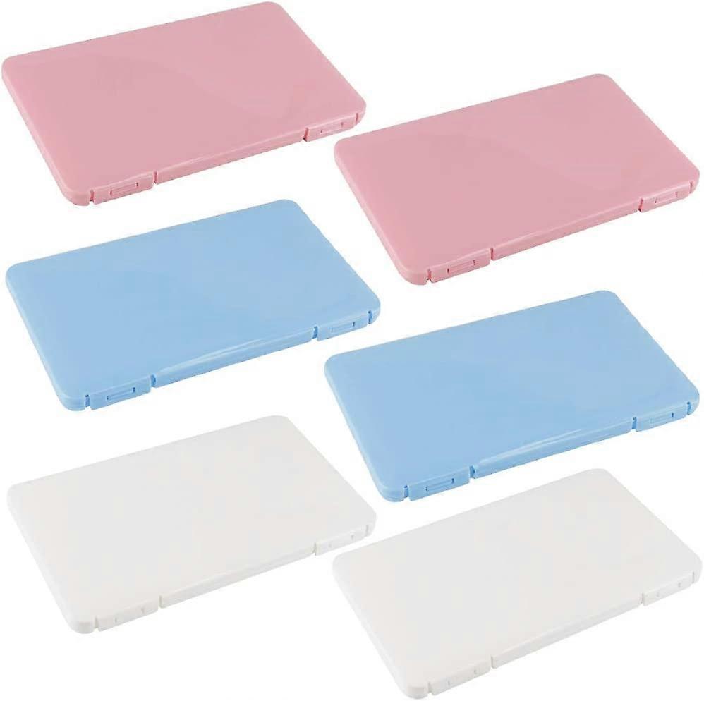 6 Pieces Plastic Storage CaseDustproof Storage Boxes,Reusable Keeper Folder Storage Clip